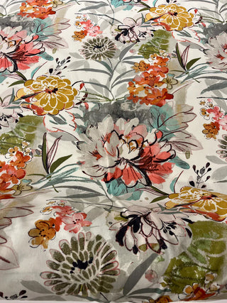 Mill Creek Springbriar Floral Fabric in Parkside