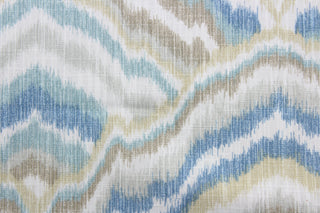 The Robert Allen© Agate multiuse fabric features a stylish abstract pattern, available in a natural, blue, beige and white color palette. It's ultra-durable, offering 100,000 double rubs and is soil and stain resistant for added convenience.  Perfect for window treatments (draperies, valances, curtains, and swags), upholstery, bed skirts, duvet covers, pillow shams and accent pillows.  