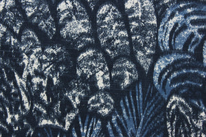 Robert Allen© Wimbu Land in Indigo is perfect for any space. This multi-purpose fabric has a beautiful floral print in deep indigo and crisp white.  Plus, it's also stain and water resistant with a heavy-duty 30,000 double rub rating. It can be used for several different statement projects including window accents (drapery, curtains and swags), toss pillows, headboards, bed skirts, duvet covers, upholstery, and more.