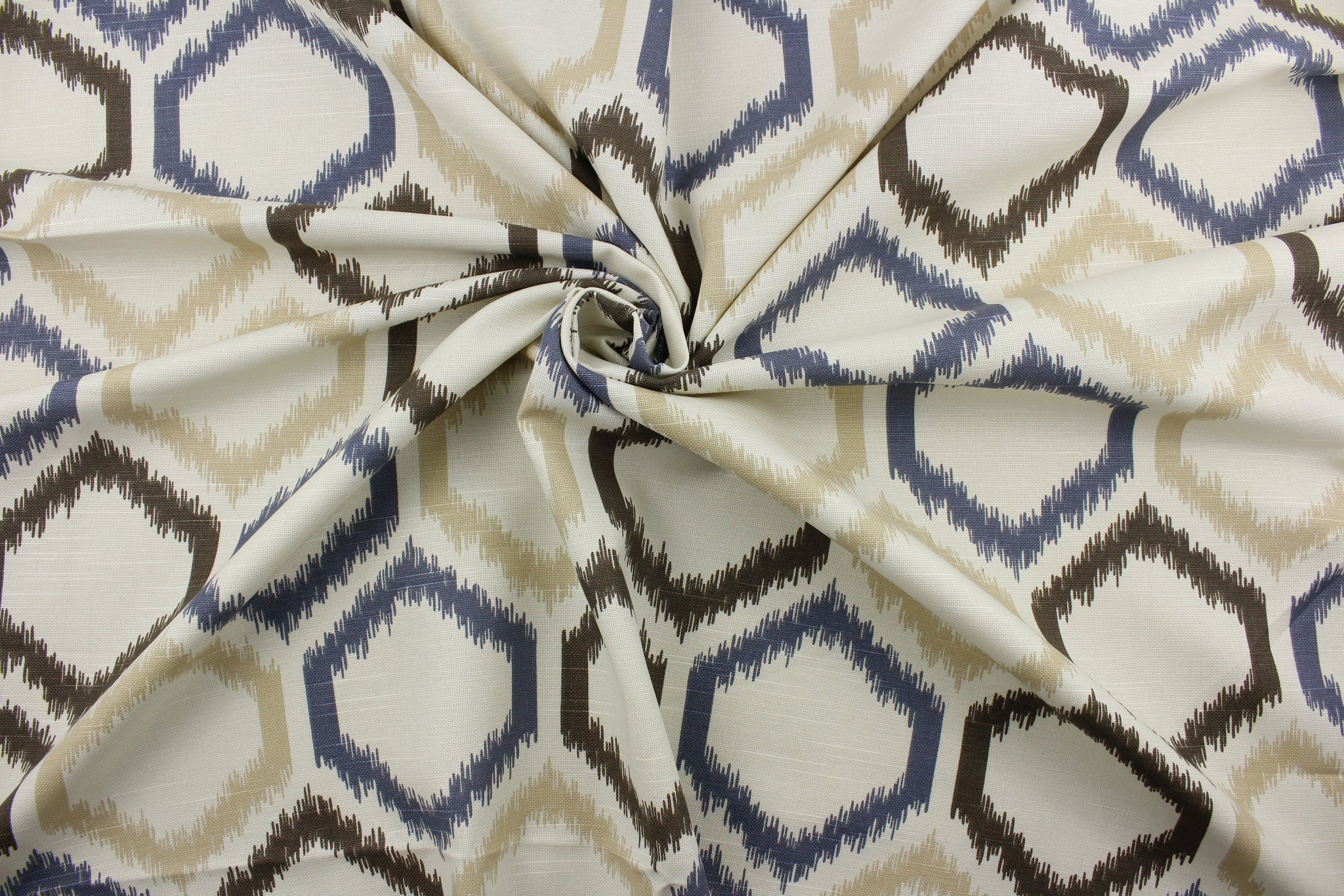 Robert Allen© Ikat Trellis in Mineral All About Fabrics