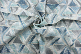 Covington© Opaline in Hazy - the perfect blend of style and versatility.  This multipurpose fabric boasts a contemporary design available in Spa Blue, Grey, Sand, and Off White.  With 20,000 double rubs, it offers exceptional durability for any project.  It can be used for several different statement projects including window accents (drapery, curtains and swags), decorative pillows, hand bags, bed skirts, duvet covers, upholstery and craft projects.  