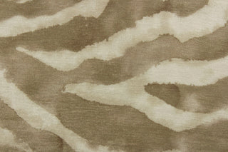  Introducing P Kaufmann© Banjar in Cashew, a stunning multipurpose fabric. With a sleek zebra print in brown, this fabric is perfect for adding a touch of sophistication to any project. Great for upholstery projects including sofas, chairs, dining chairs, pillows, handbags and craft projects.&nbsp;&nbsp;