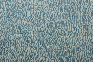 Discover the versatility of P/Kaufmann© Miramar in Mediterranean. This multipurpose fabric features a stylish geometric print in cool shades of blue. Perfect for window accents (draperies, valances, curtains and swags) cornice boards, accent pillows, bedding, headboards, cushions, ottomans, slipcovers and light duty upholstery. <span data-mce-fragment="1">&nbsp;</span>