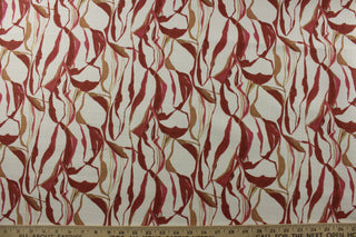 Transform your space with P Kaufmann© Metamorphic Geode in Sienna. Featuring a crisp white background and vibrant botanical print in golden brown, sienna and dark pink, this fabric is both durable and visually stunning with a double rubs rating of 48,000. Perfect for window accents (draperies, valances, curtains and swags) cornice boards, accent pillows, bedding, headboards, cushions, ottomans, slipcovers and upholstery. <span data-mce-fragment="1">&nbsp;</span>