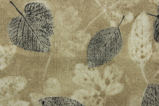  PK Lifestyles© Outdoor Farm House Leaf in Natural features a printed leaf design with shades gray, natural and white, providing a refreshing and calming feel to any space. Made with durability in mind, it boasts a rating of 51,000 double rubs, ensuring long-lasting use.&nbsp; Great for<span data-mce-fragment="1">&nbsp;cushions, tablecloths, upholstery projects, decorative pillows and craft projects.&nbsp; Recommended to store away when not in use.</span>