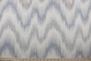  Introducing the P Kaufmann© Leelo in Dove - a multipurpose fabric with a stunning blue, light brown, gray, and white printed ikat design. The versatile fabric is perfect for window accents (draperies, valances, curtains and swags) cornice boards, accent pillows, bedding, headboards, cushions, ottomans, slipcovers and upholstery. <span data-mce-fragment="1">&nbsp;</span>