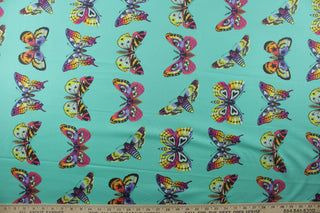 Daydream by Tula Pink - Butterfly Hugs in Lagoon for FreeSpirit Fabrics