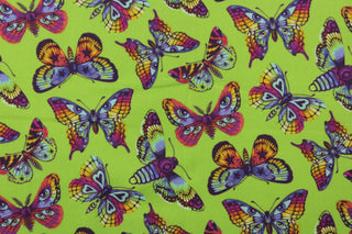 Daydream by Tula Pink - Butterfly Kisses in Avacado for FreeSpirit Fabrics