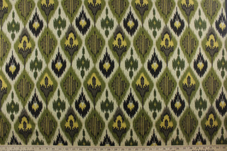 Swavelle/Mill Creek Fabrics Tanjung Ikat Fabric in Forest