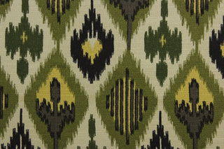 Swavelle/Mill Creek Fabrics Tanjung Ikat Fabric in Forest