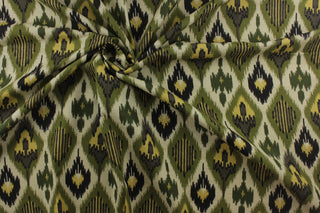 Swavelle/Mill Creek Fabrics Tanjung Ikat Fabric in Forest