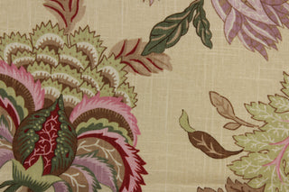 Jaclyn Smith Garrison Jacobean Fabric in Hydrangea