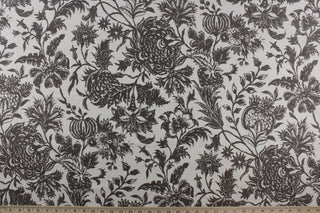 Duralee Fabrics Ananya Fabric in Charcoal