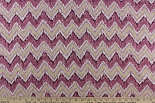 Swavelle/Mill Creek Bannock Chevron Fabric in Orchid