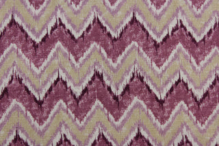 Swavelle/Mill Creek Bannock Chevron Fabric in Orchid