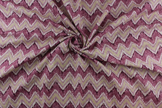 Swavelle/Mill Creek Bannock Chevron Fabric in Orchid