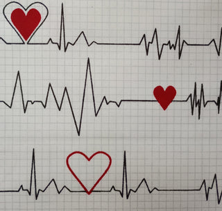 Windham Fabrics Calling All Nurses Heartbeat Quilting Fabric in White