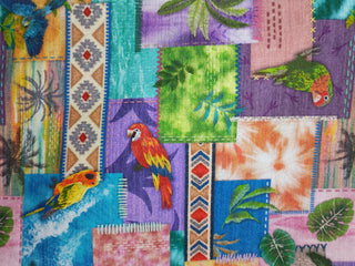 Oasis Fabrics Parrot Patch Quilting Fabric in Multi