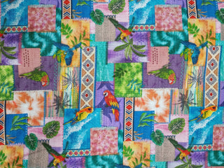 Oasis Fabrics Parrot Patch Quilting Fabric in Multi