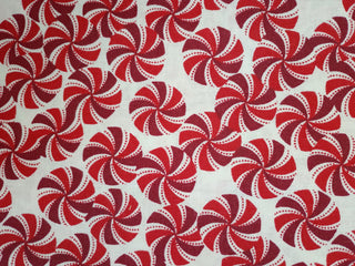  Baum Textiles Peppermint Candy Quilting Fabric in White
