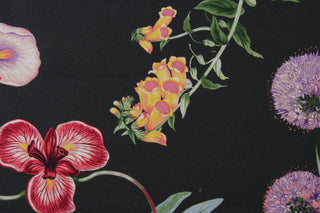 P Kaufmann Jardin De Fleurs Fabric in Thunder