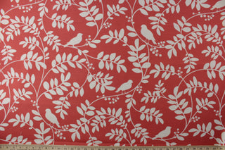 Robert Allen New Botany Indoor/Outdoor Fabric in Coral