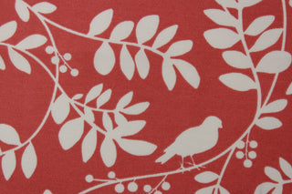 Robert Allen New Botany Indoor/Outdoor Fabric in Coral