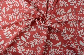 Robert Allen New Botany Indoor/Outdoor Fabric in Coral