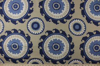 Duralee Fabrics Ponderosa Fabric in Bluestone