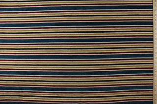 Robert Allen Graphic Stripe Fabric in Tourmaline