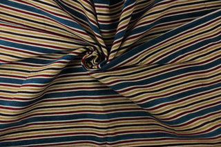 Robert Allen Graphic Stripe Fabric in Tourmaline