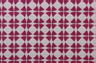 Tobi Fairley Carousel Jacquard Fabric in Fuchsia