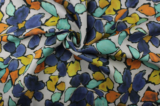 Laura Kirar Primavera Fabric in Aegean for Highland Court