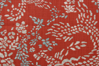 Apura Dragon Fabric in Persimmon by Robert Allen