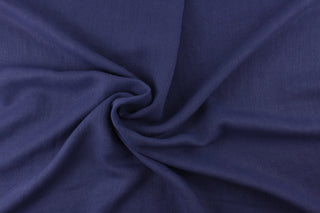 Robert Allen Heirloom Linen Fabric in Cobalt