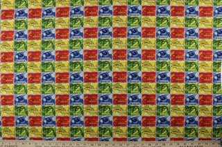 Harry Potter™ Houses of Hogwarts Stained Glass Quilting Fabric by Camelot Fabrics