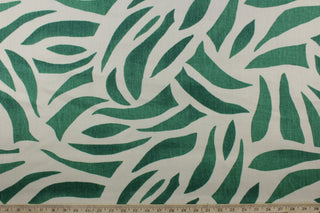 Lulu Dk Fabrics© Azul Linen Fabric in Green