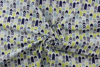 Camelot Fabrics Emma & Mila Arrows Blue Quilting Fabric in Multi