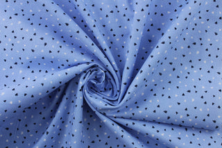 Emma & Mila Ditsy Fabric in Blue for Camelot Fabrics 