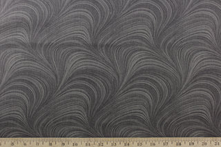 Benartex Wave Texture Fabric in Graphite 108″ Width Quilt Backing