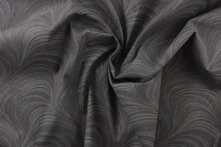 Benartex Wave Texture Fabric in Graphite 108″ Width Quilt Backing