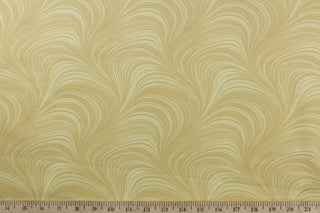 Benartex Wave Texture Fabric in Yellow 108″ Width Quilt Backing