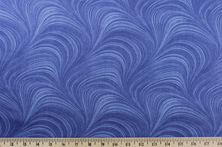 Benartex Wave Texture Fabric in Blue 108″ Width Backing