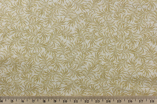 Benartex Boughs Of Beauty Fabric in Wheat 108″ Width Backing