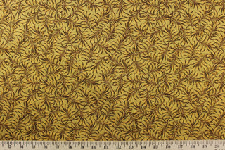 Benartex Boughs Of Beauty Fabric in Golden Rod 108″ Width Backing