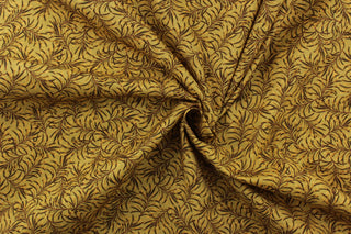 Benartex Boughs Of Beauty Fabric in Golden Rod 108″ Width Backing