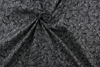 Benartex Boughs Of Beauty Fabric in Black/Charcoal 108″ Width Backing