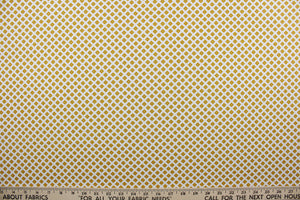 Bliss is a beautiful, lightweight fabric featuring small yellow flowers scattered across a white background.  Perfect for any living space, it is sure to bring a splash of joy to your home. The high-quality cotton material ensures lasting durability and softness.  It would be great for apparel, quilting, crafting and sewing projects.  