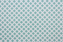 Load image into Gallery viewer,  Bliss is a beautiful, lightweight fabric featuring small blue flowers scattered across a white background.  Perfect for any living space, it is sure to bring a splash of joy to your home. The high-quality cotton material ensures lasting durability and softness.  It would be great for apparel, quilting, crafting and sewing projects.  
