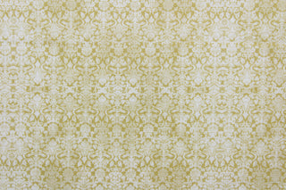 Sweetness features a timeless damask pattern in yellow and white.  Perfect for any living space, it is sure to bring a splash of joy to your home. The high-quality cotton material ensures lasting durability and softness.  It would be great for apparel, quilting, crafting and sewing projects.  